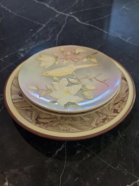Set Of 3 Vintage Bird Plates